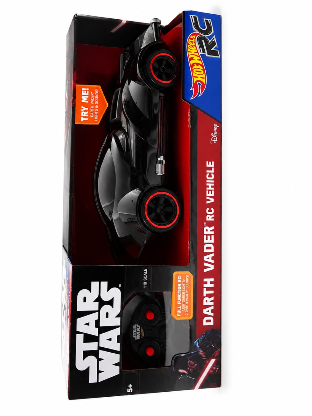 Hot Wheels Star Wars Darth Vader RC Vehicle - Black and Red